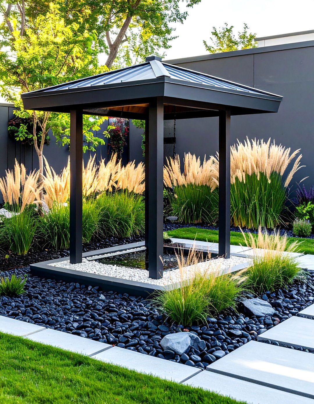 Modern Metal Wishing Well Garden Accent - 25 outdoor wishing well garden ideas