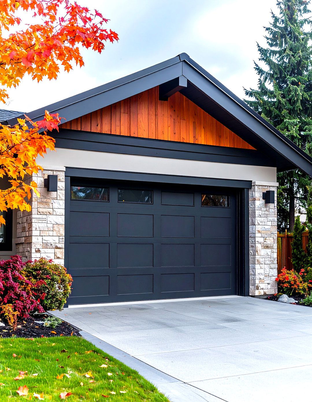 Modern Minimalist Aluminum Garage Door Trim - 25 exterior garage door trim ideas