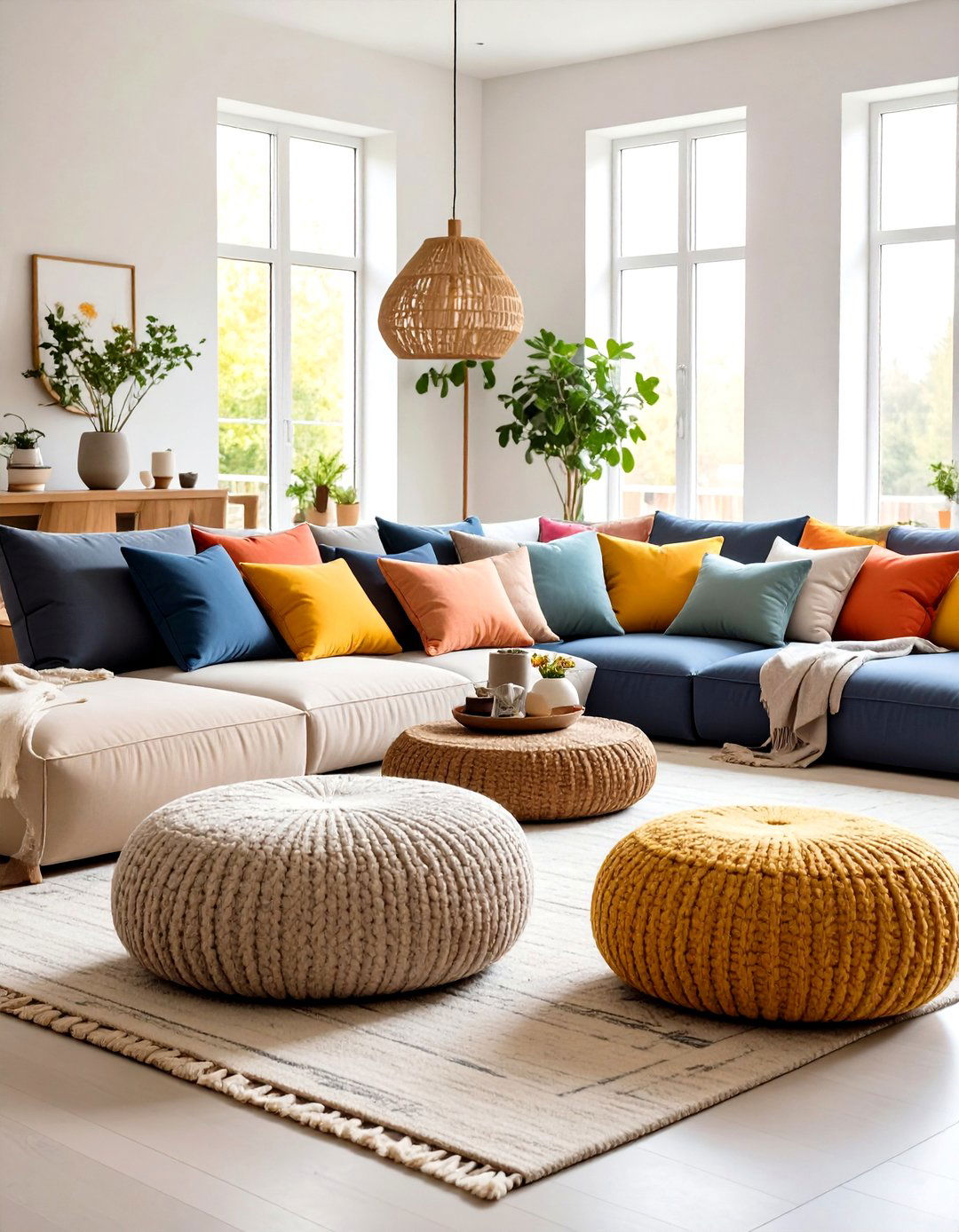 Modular Floor Cushion Lounge - 25 floor seating ideas