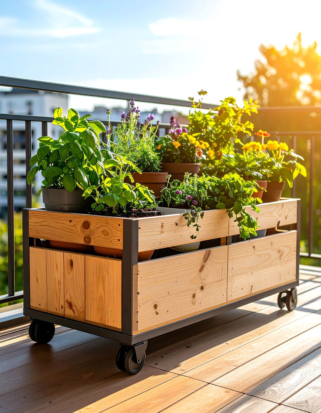 Modular Planter Box Plant Stand - 25 outdoor plant stand ideas