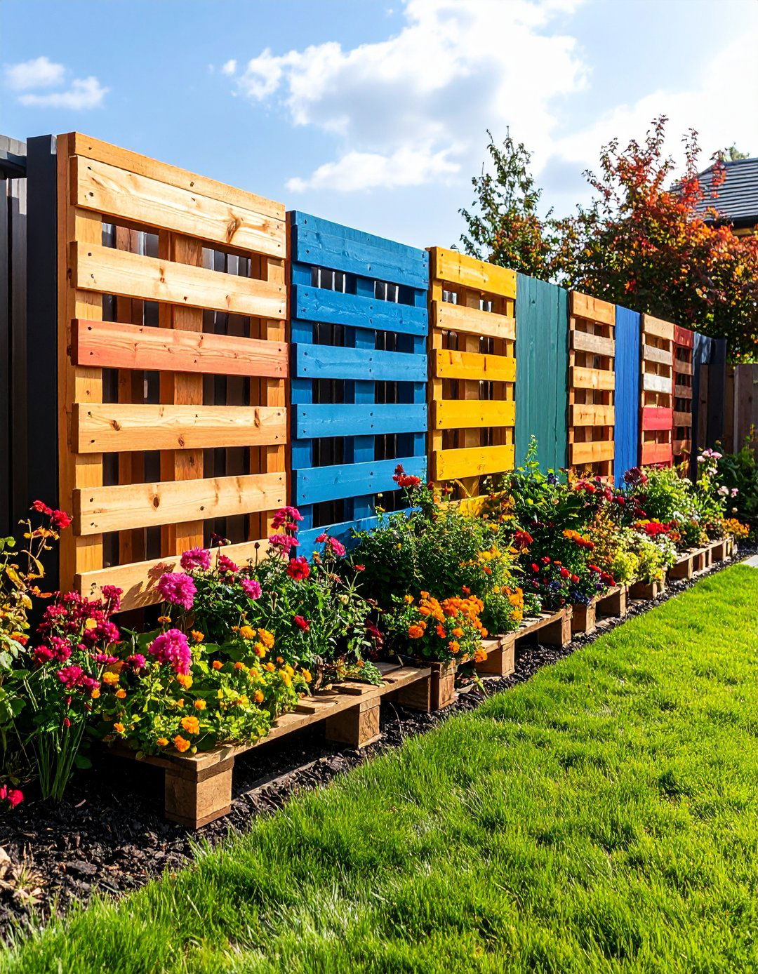 Modular Removable Pallet Panels - 25 pallet fence ideas