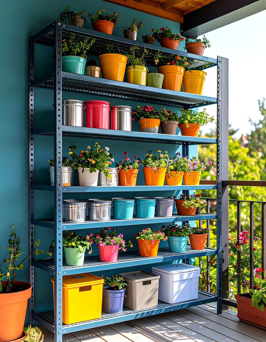 Modular Shelving Outdoor Storage Wall - 25 outdoor storage ideas