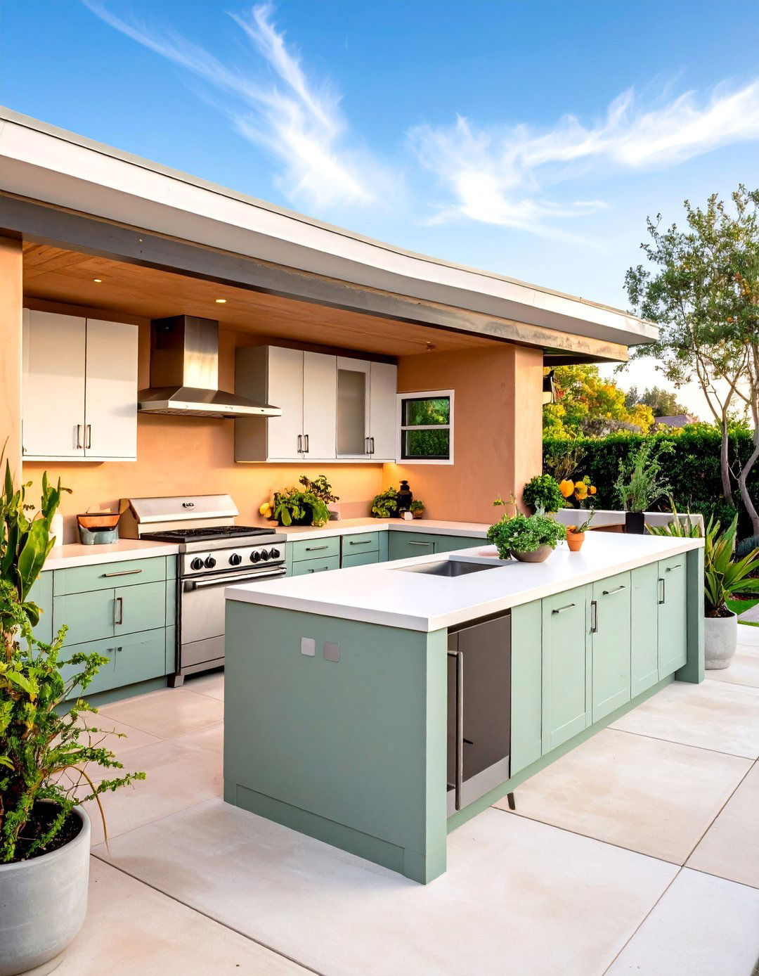 Modular Stucco Panels for DIYers - 25 Stucco Outdoor Kitchen Ideas