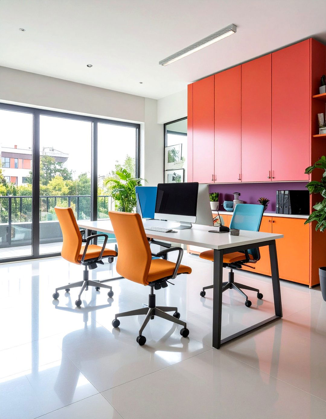 Monochromatic Focus Rooms - 25 office interior design ideas