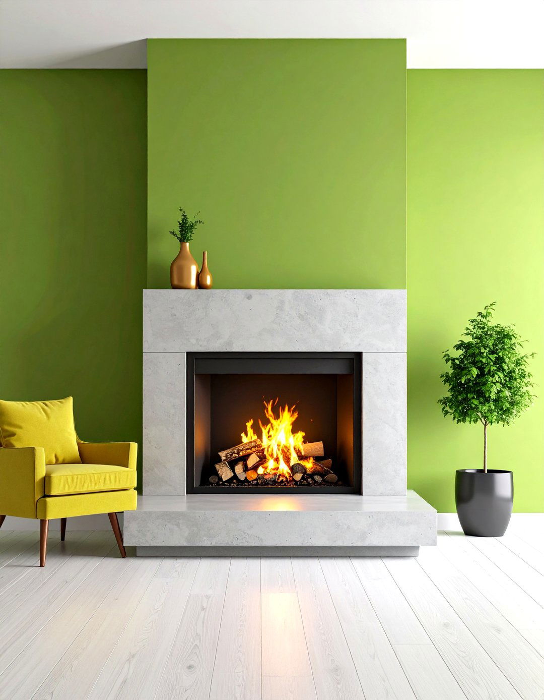 Monolithic Concrete Fireplace for Industrial Chic - 25 fireplace ideas