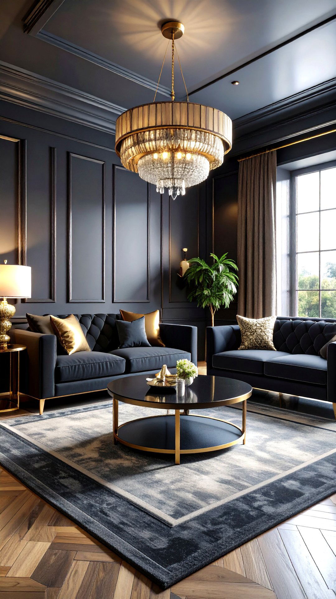 Moody Monochrome Palettes Modernize the Art Deco Living Room - 25 art deco living room ideas