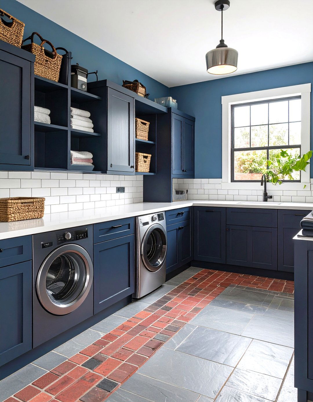 Moody Mud and Laundry Combo Room - 25 dark & moody laundry room ideas