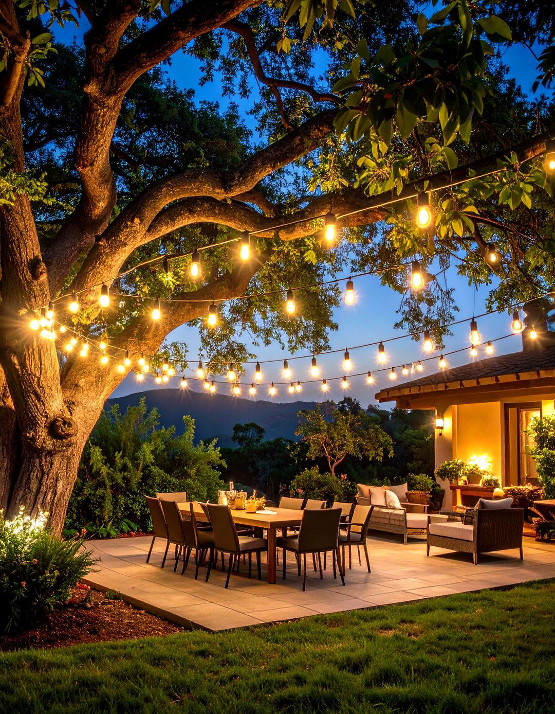 Moonlight Downlighting Outdoor Lighting from Above - 25 outdoor lighting ideas