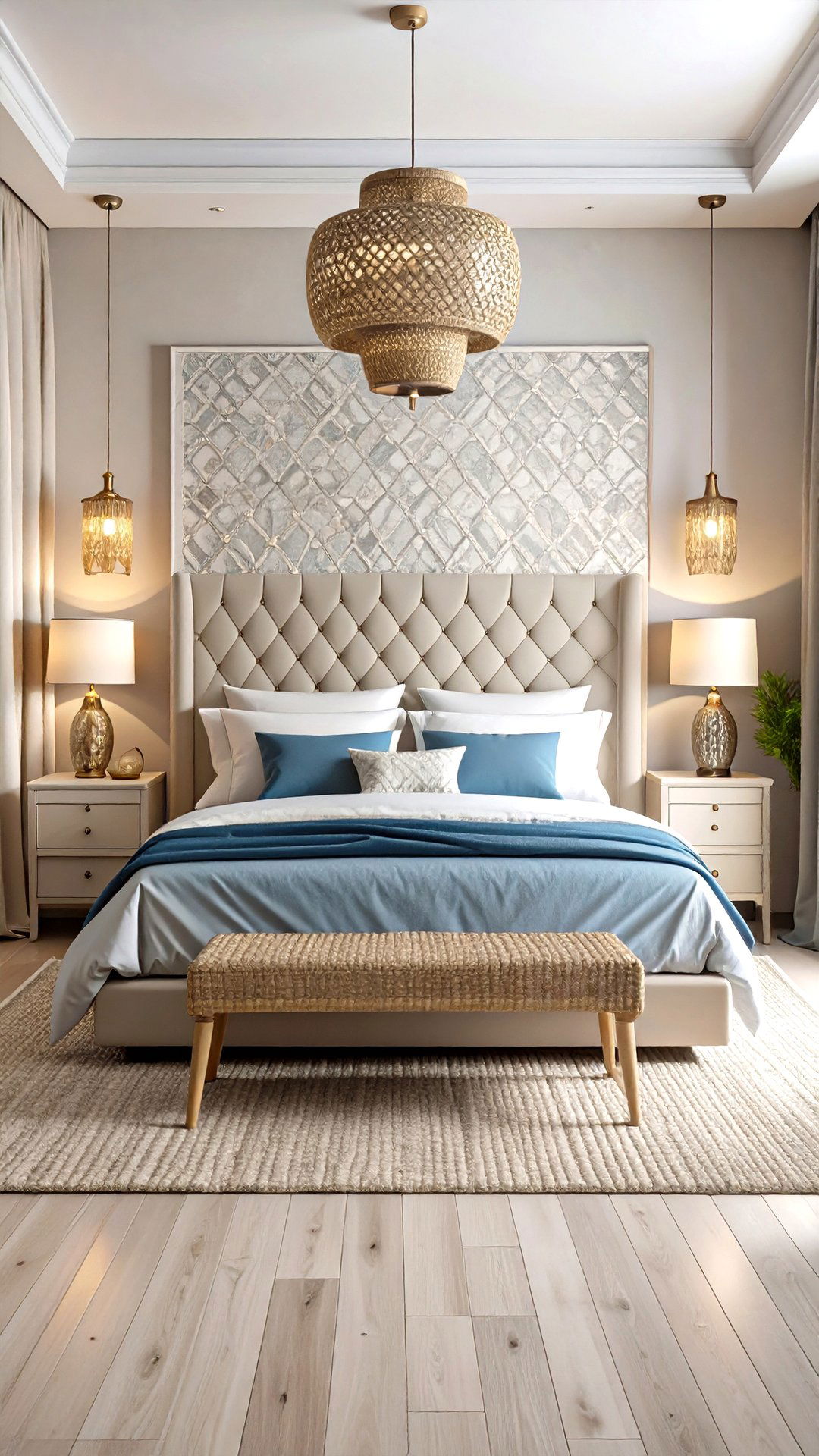 Mosaic Tiled Headboard Greek Bedroom - 25 greek bedroom design ideas