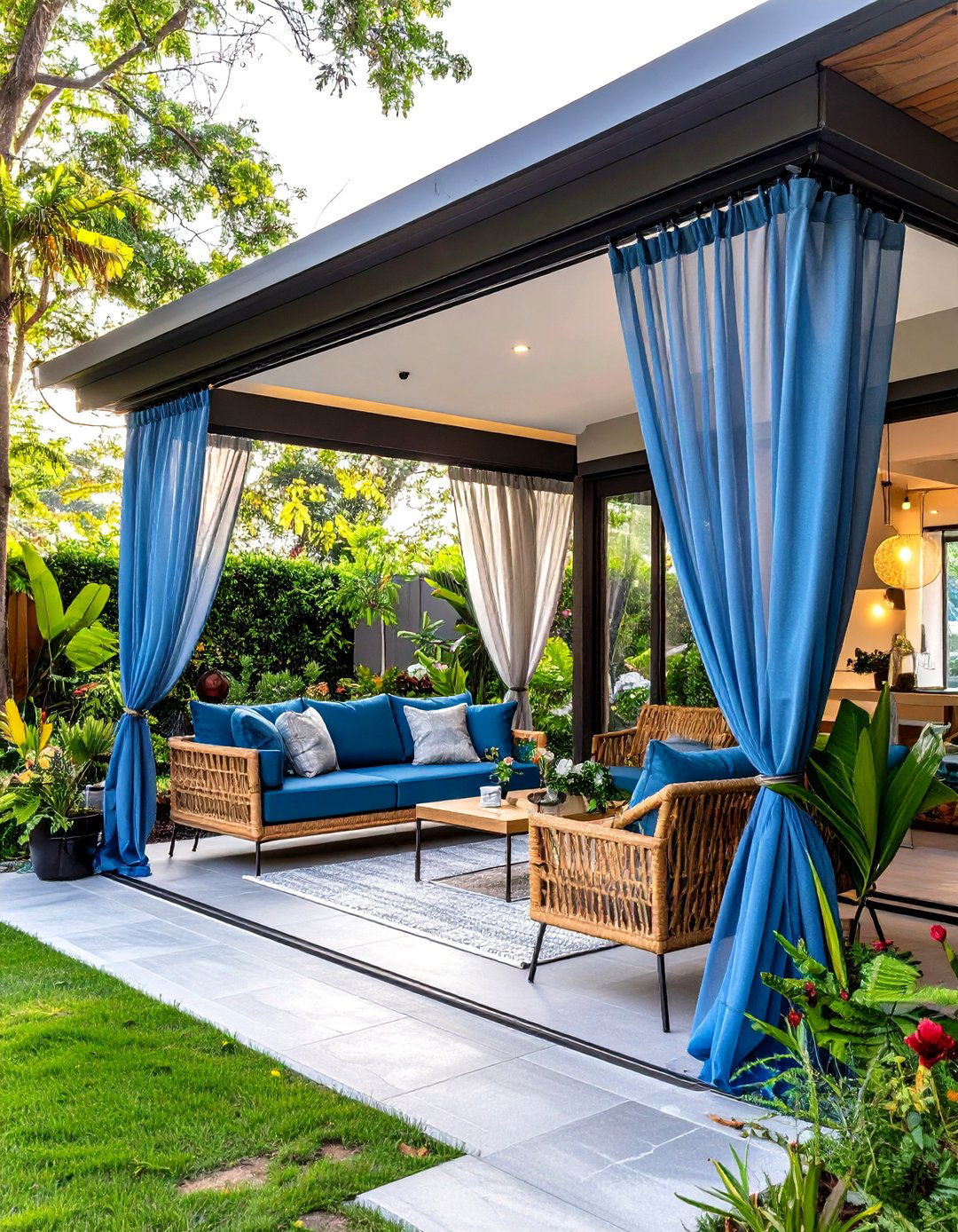 Mosquito Curtains Create a Bug Free Bubble - 25 outdoor living room ideas