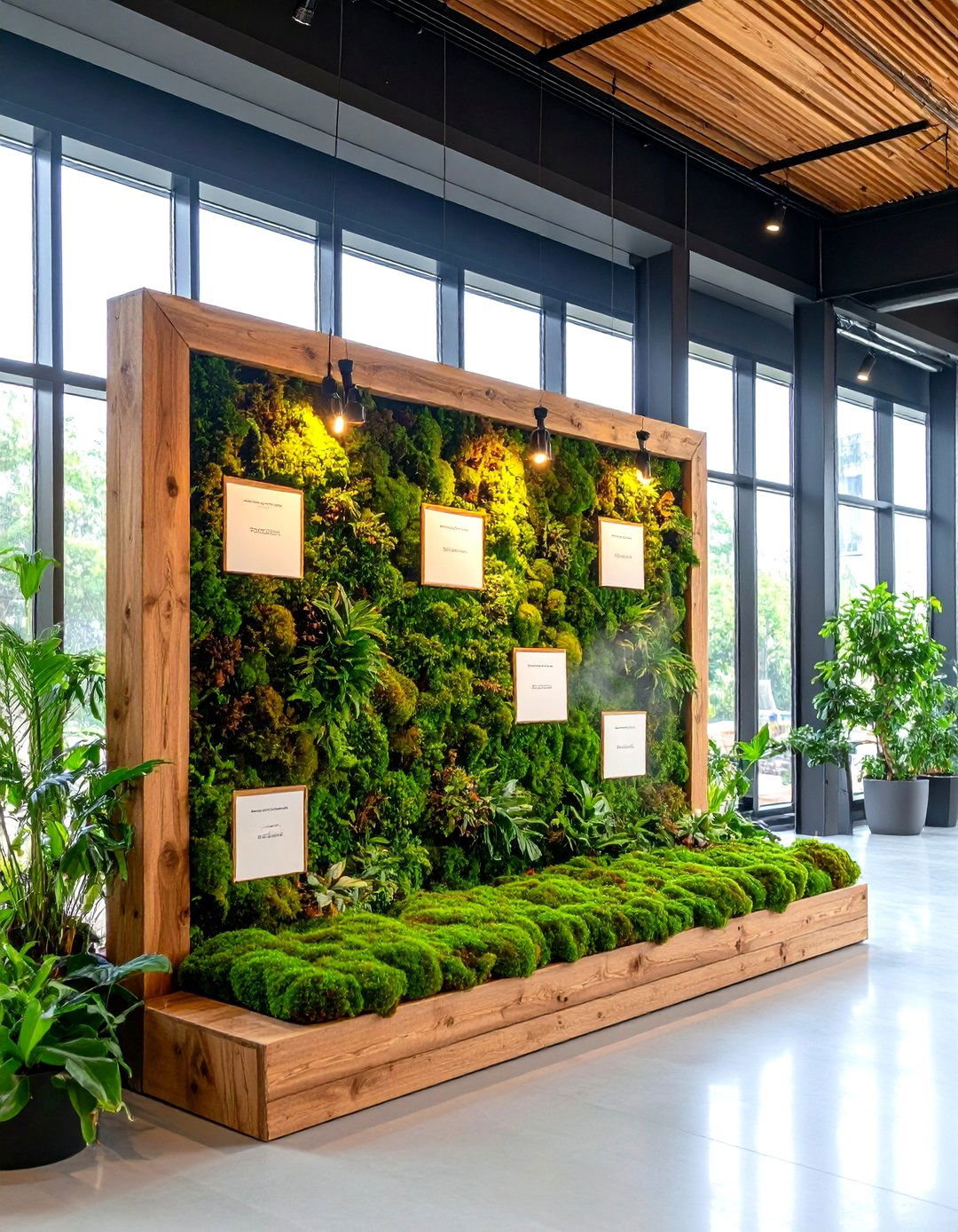 Moss Covered Escort Walls - 25 emerald green wedding ideas