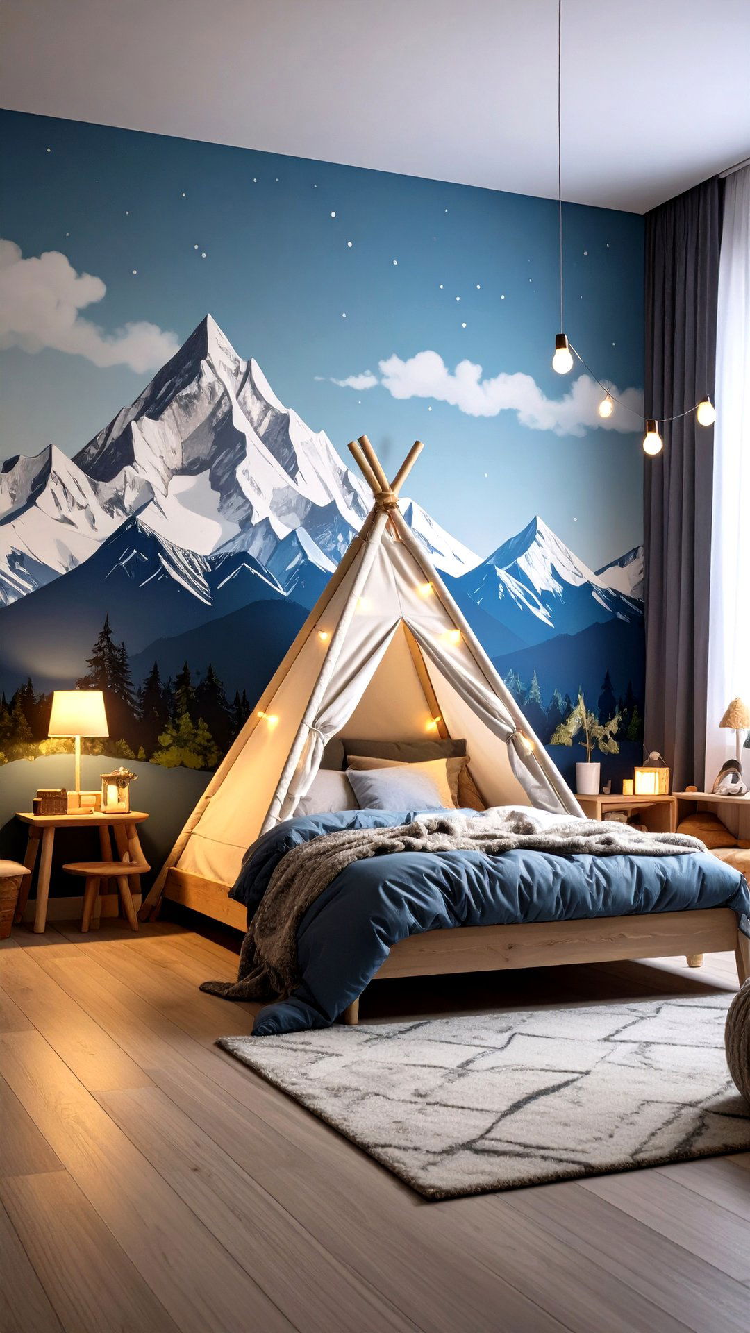 Mountain Range Mural Boys Room Paint - 25 boys room paint ideas
