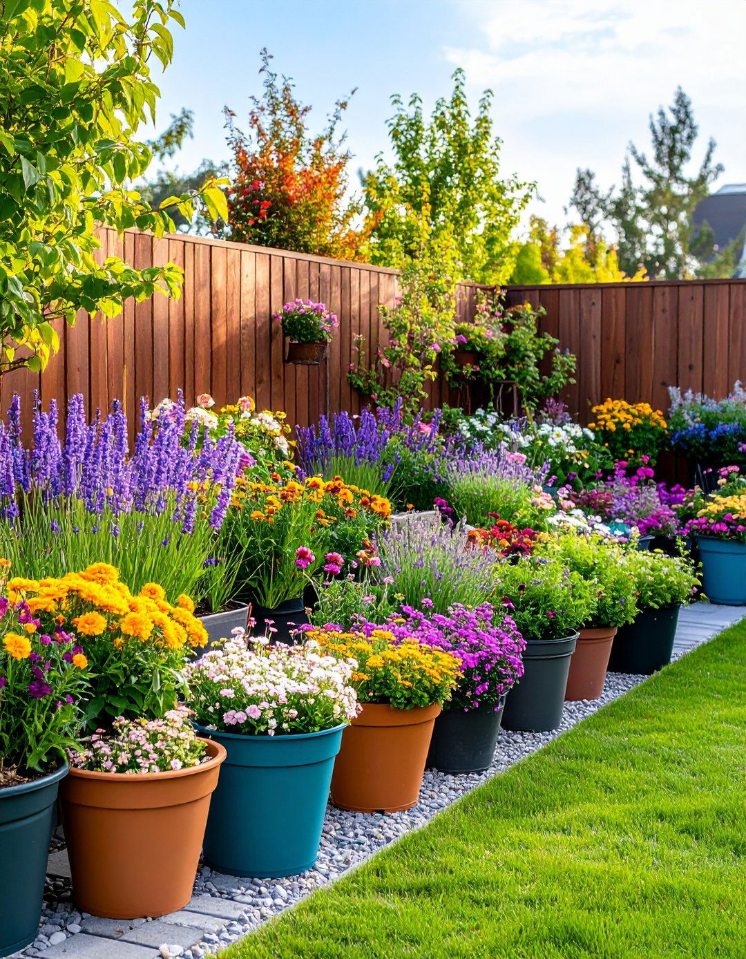 Move Around Container Courtyard - 25 courtyard ideas
