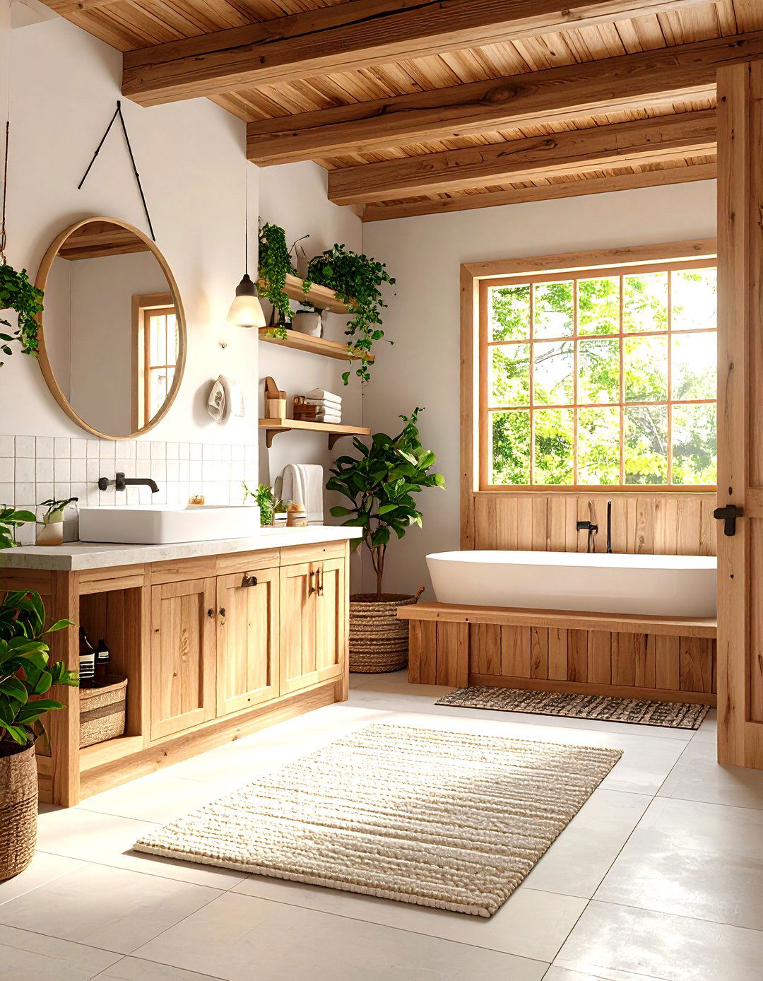 Mudroom Style Barndominium Bathroom with Dog Wash Station - 25 barndominium bathroom ideas