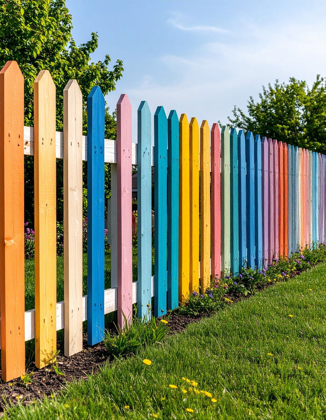 Multi Direction Pallet Fence - 25 pallet fence ideas