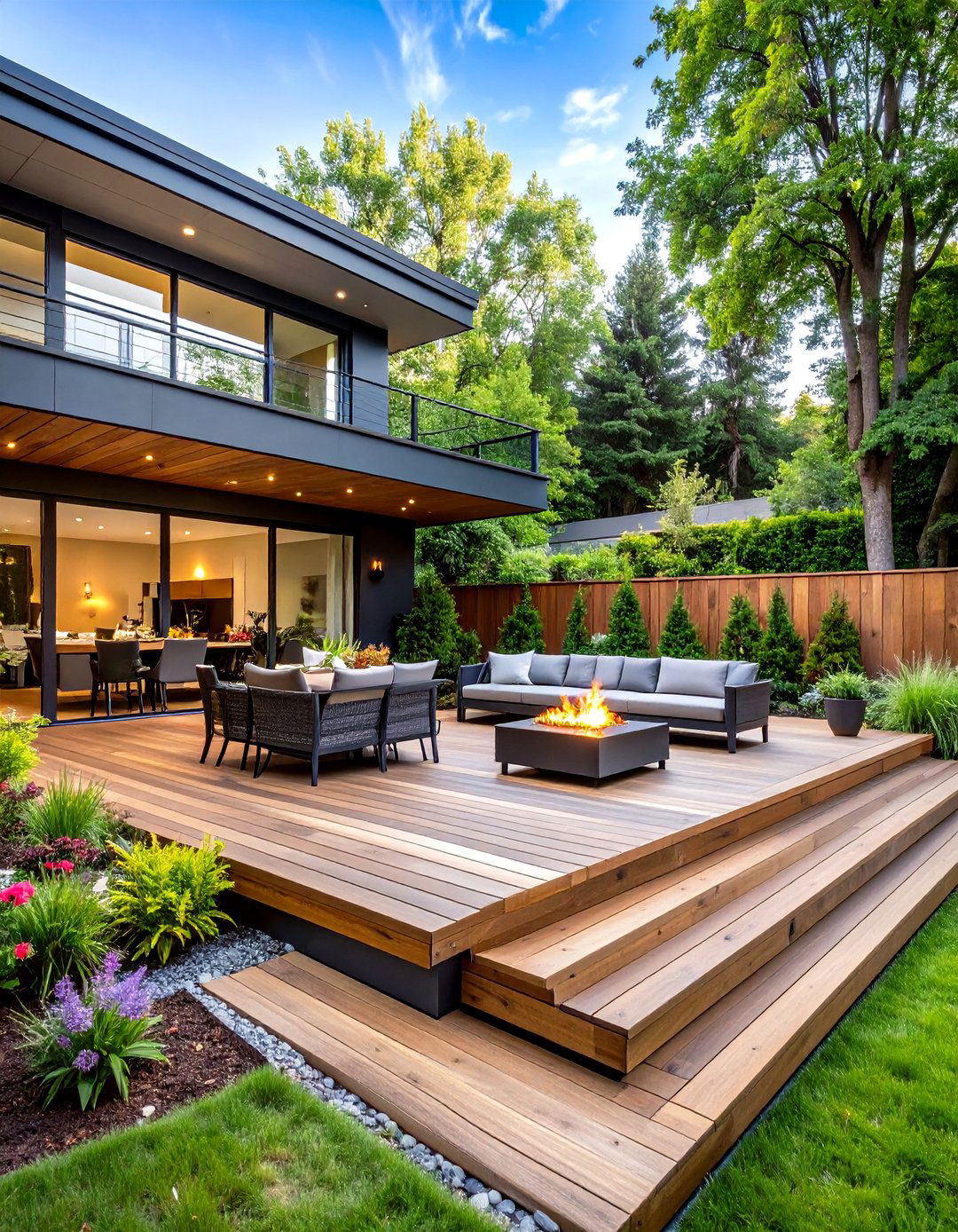 Multi Level Patio Deck Zones for Effortless Entertaining - 25 patio deck ideas