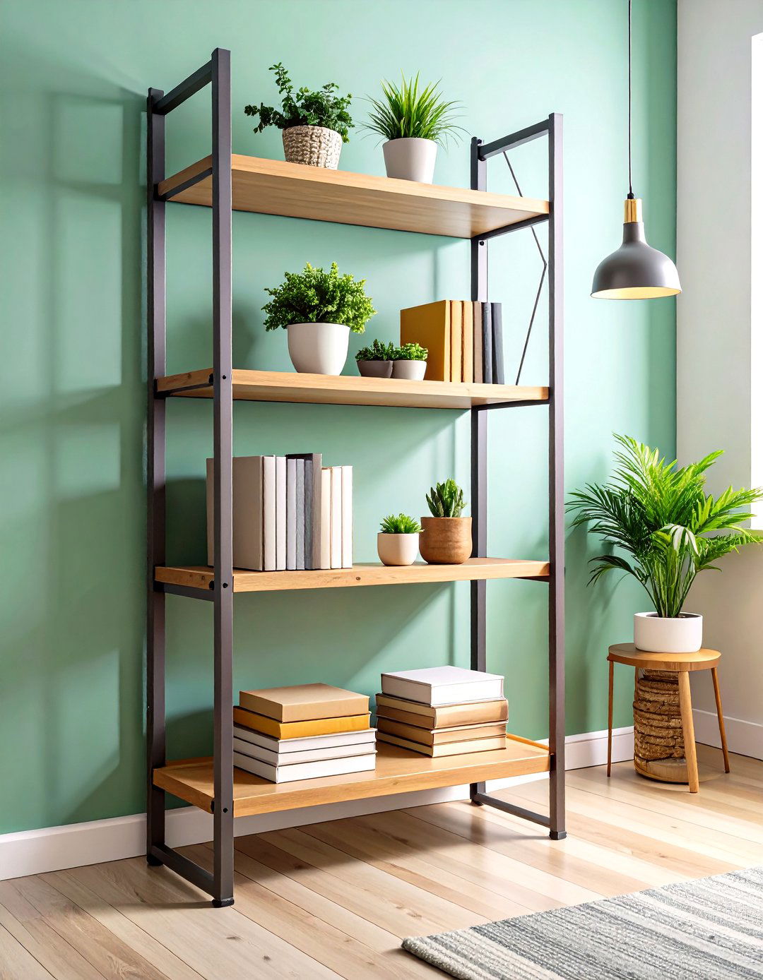 Narrow Ladder Shelf Nightstand Climbs Up Not Out - 25 nightstand ideas