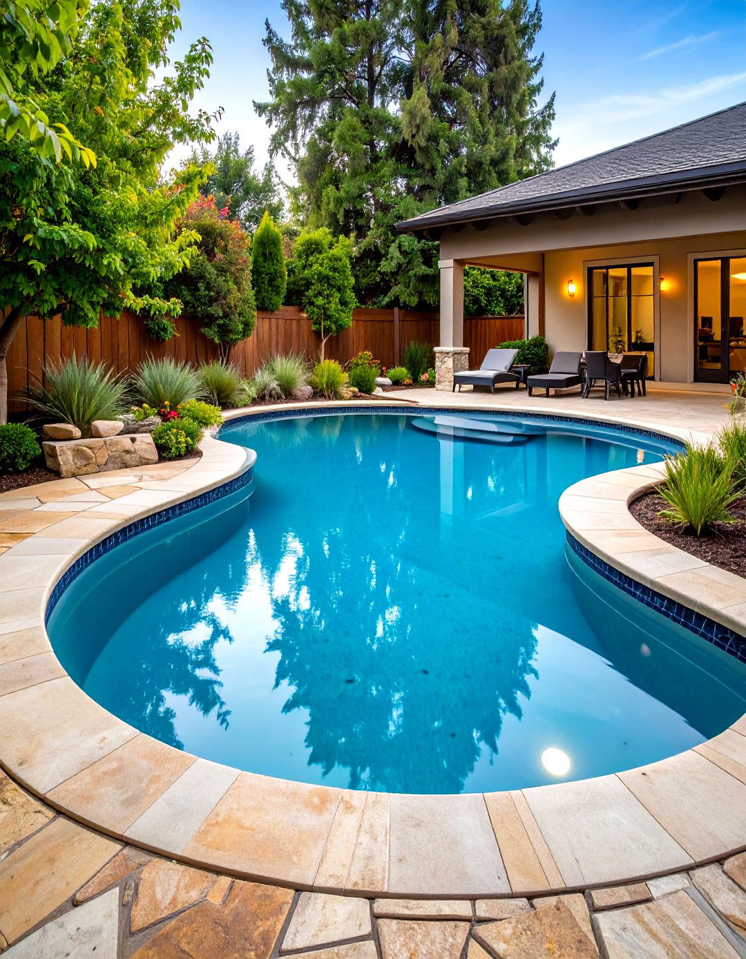 Naturalistic Freeform Lagoon Pool Layout - 25 lagoon pool ideas