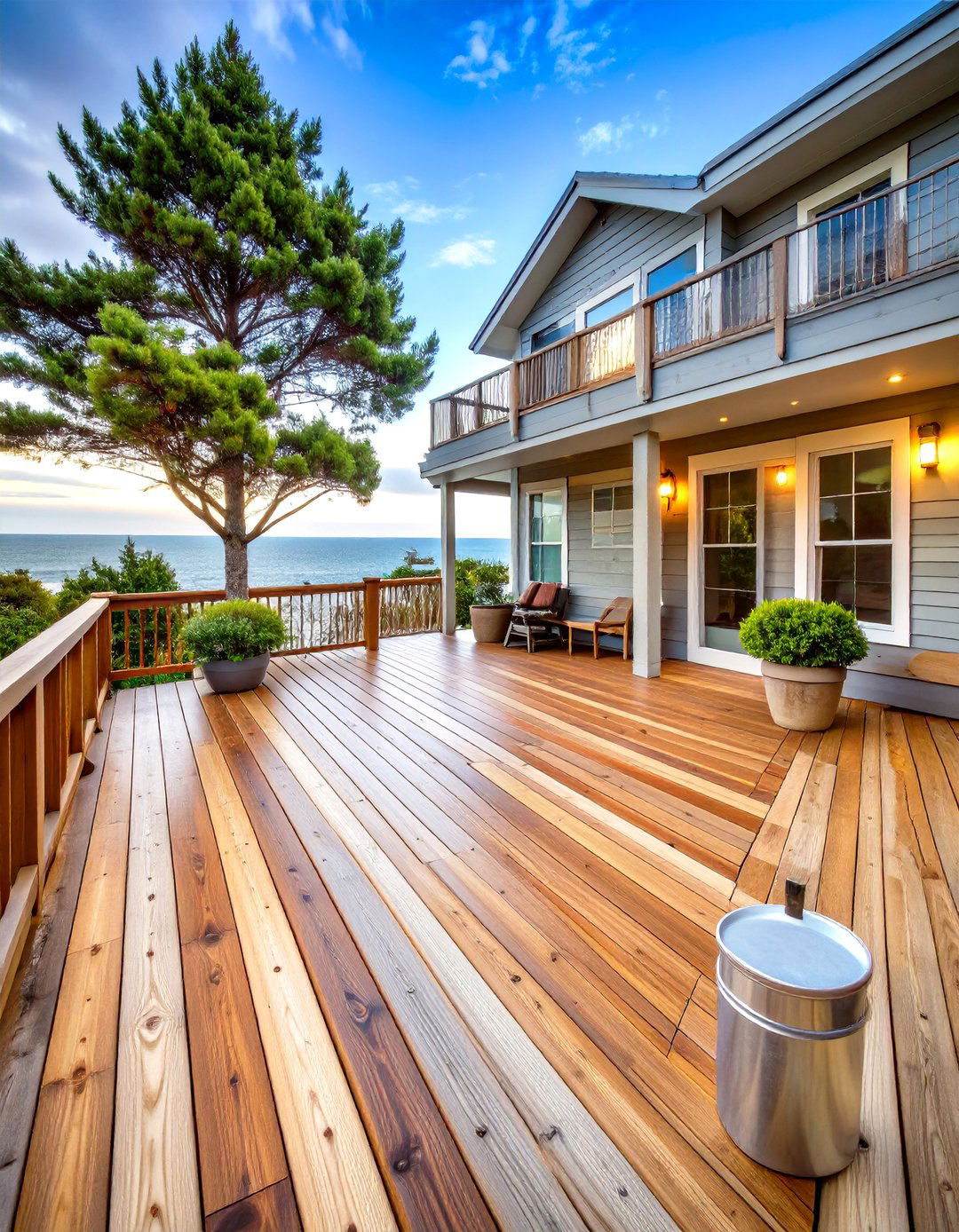 Naturally Rot Resistant Cedar Deck Boards - 25 deck flooring ideas