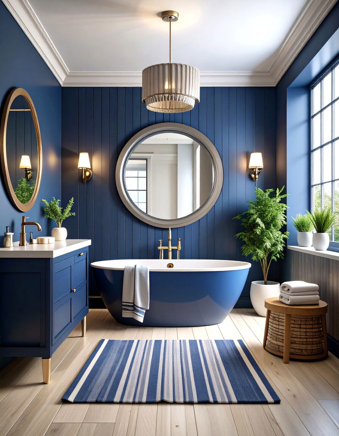 Nautical Deco Porthole Windows - 25 art deco bathroom ideas