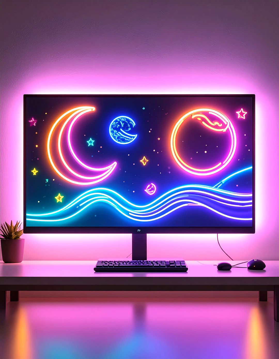 Neon Sign Accents Personalize Gamer Girl Room Theme - 25 gamer girl room ideas