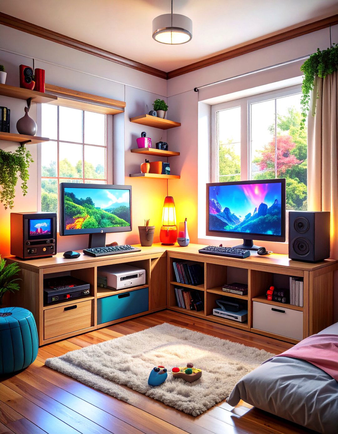 Nintendo Nook Gives the Bedroom a Gaming Edge - 25 80s bedroom ideas