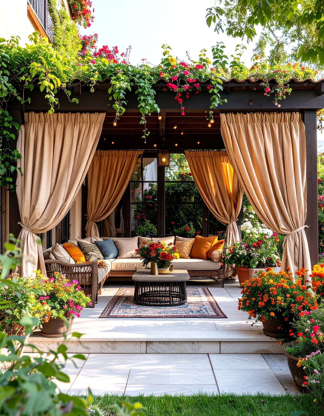 Noise Reducing Patio Curtains - 25 patio curtain ideas