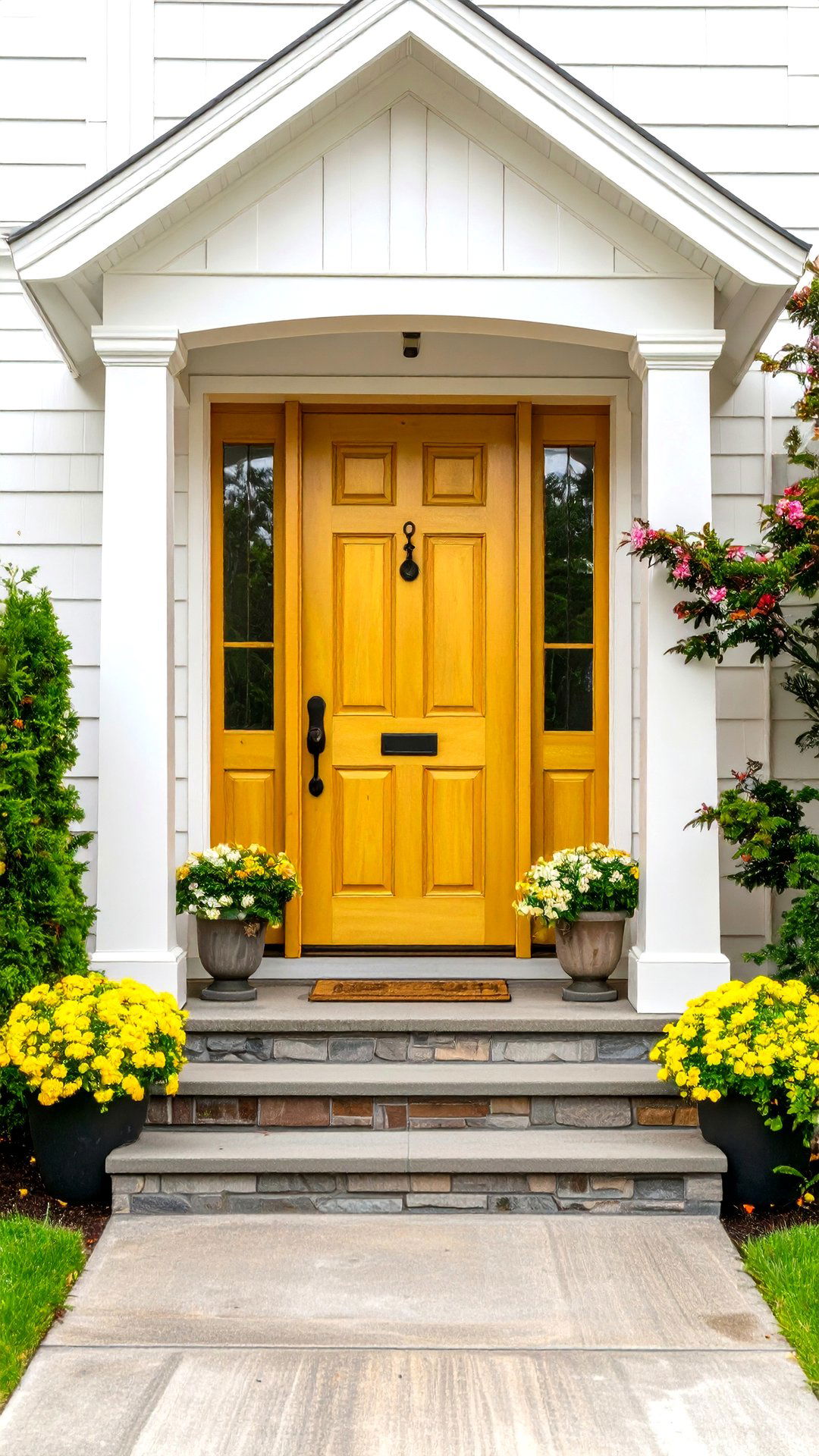 Nugget Gold Cedar Front Door - 25 cedar front door colors ideas