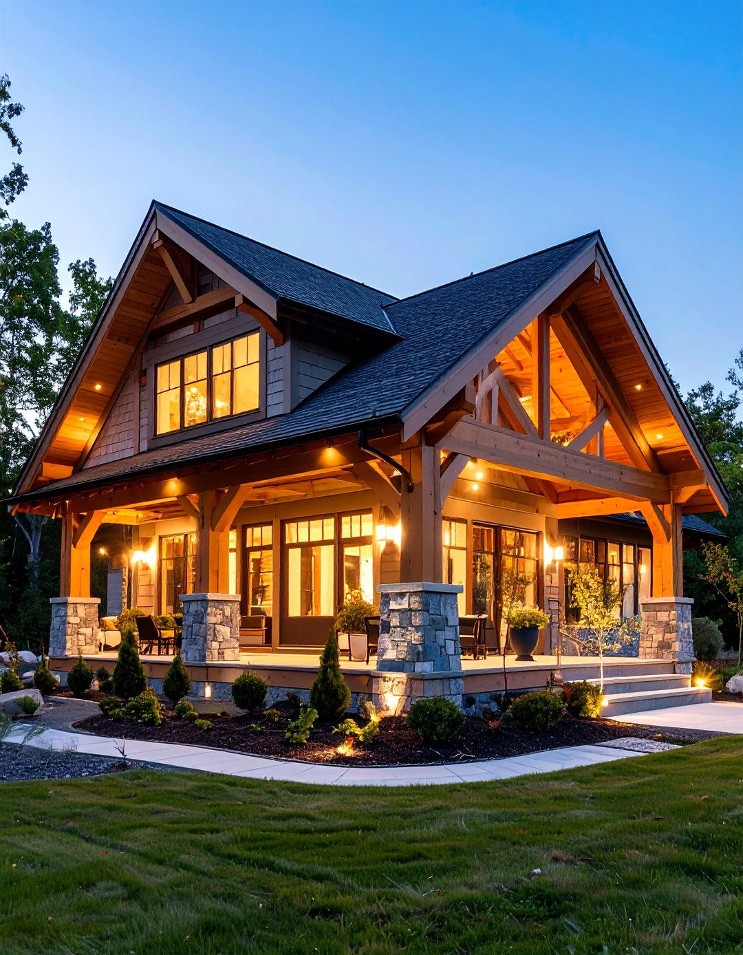 Oak Frame Open Gable Porch Celebrating Timber Craft - 25 open gable porch ideas