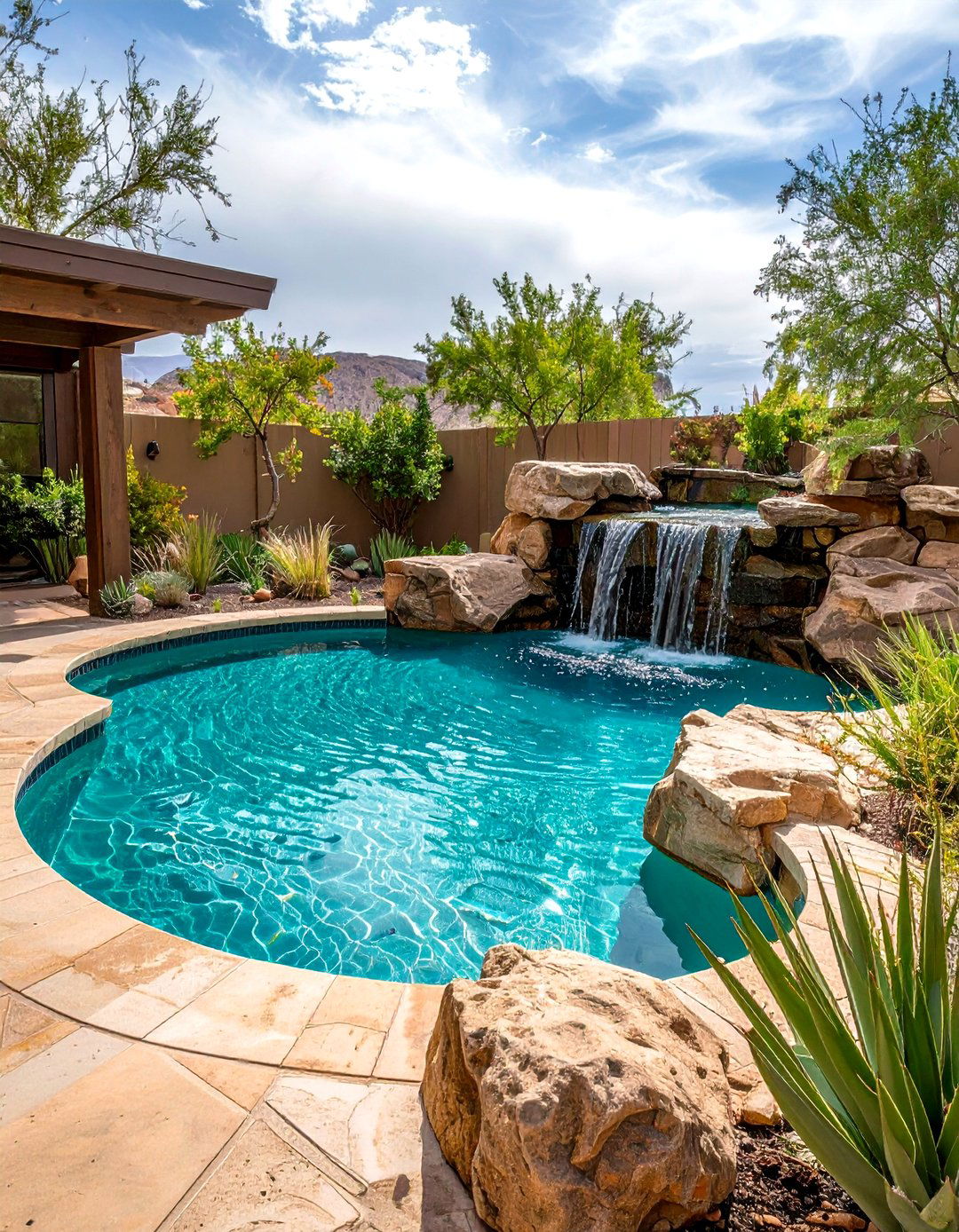 Oasis Pool Turns the Backyard into a Desert Retreat - 25 arizona backyard ideas