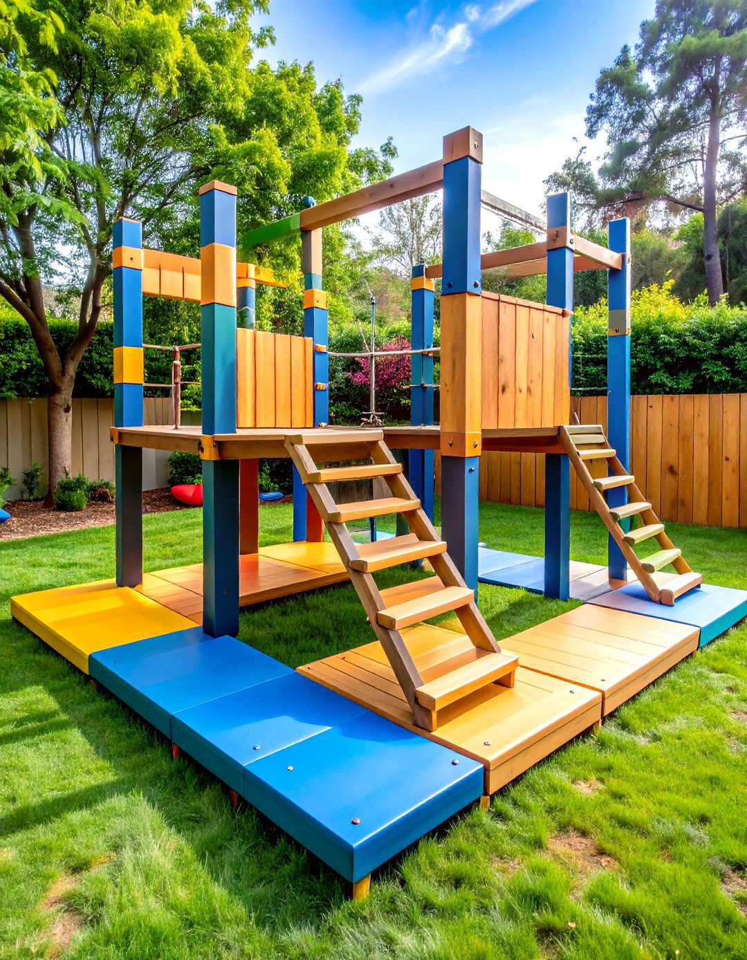 Obstacle Course Outdoor Gym Inspired by Ninja Training - 25 outdoor gym ideas