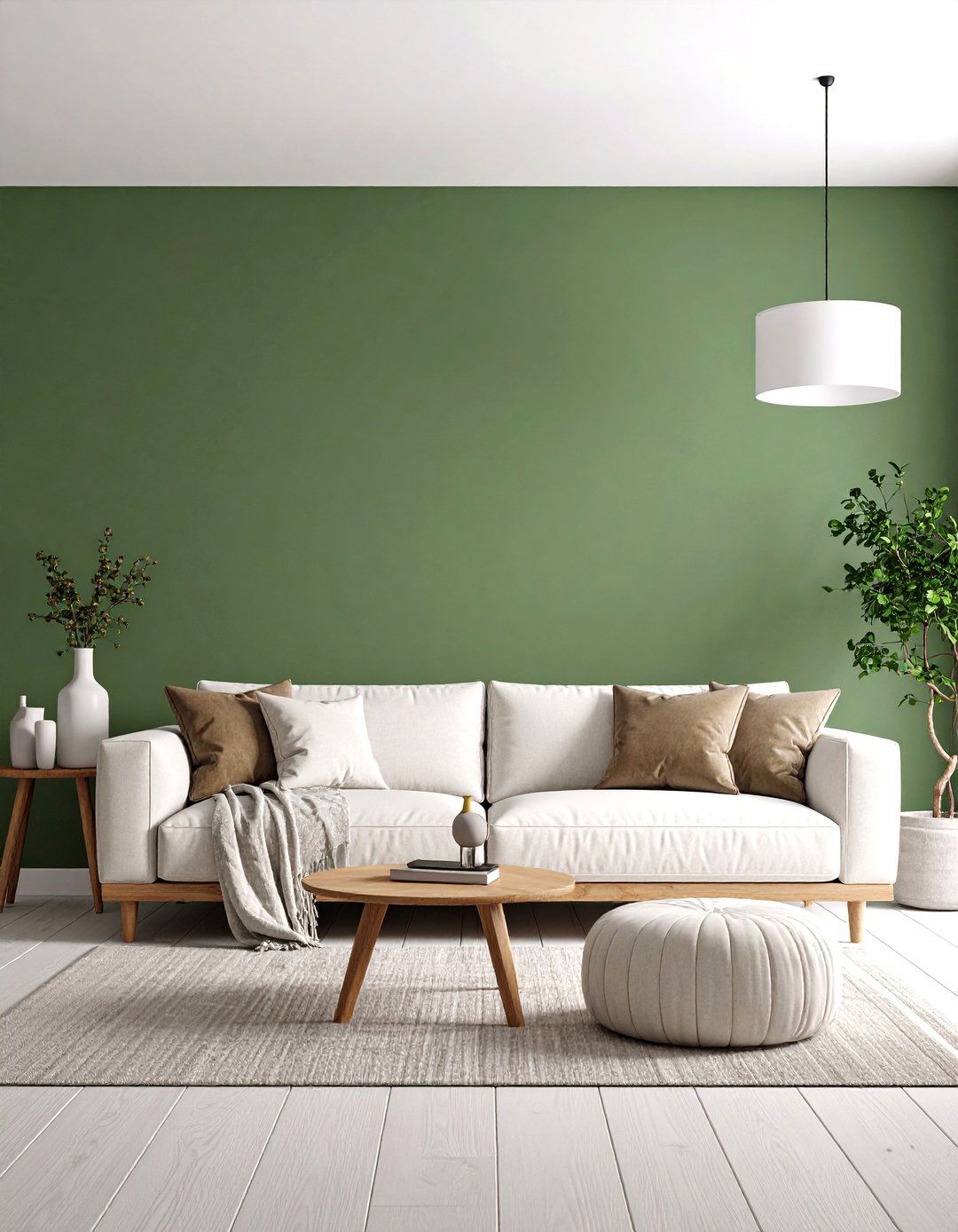 Olive Green Accent Wall Power - 25 olive green room ideas