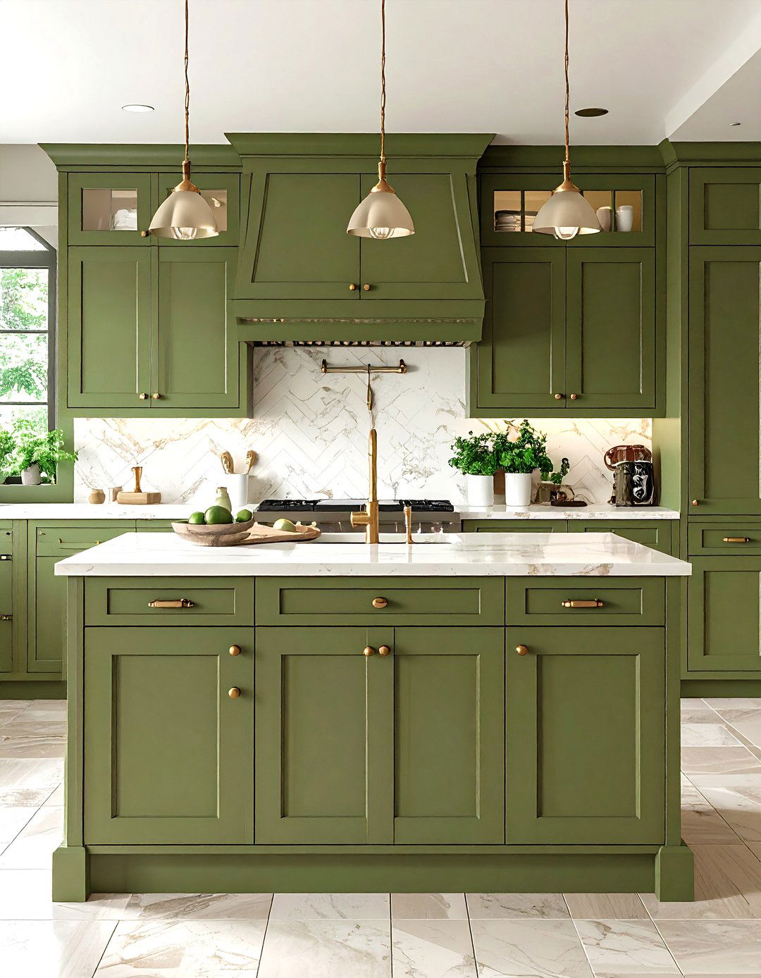 Olive Green Kitchen Cabinets - 25 olive green room ideas