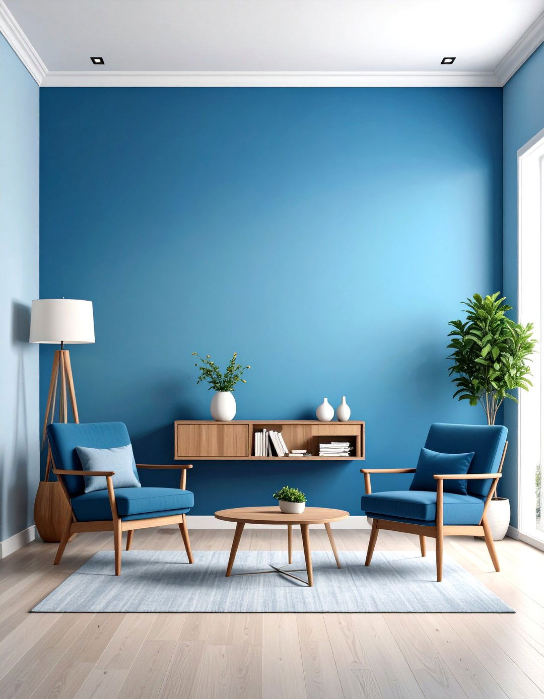 Ombre Gradient Calm - 25 office accent wall ideas