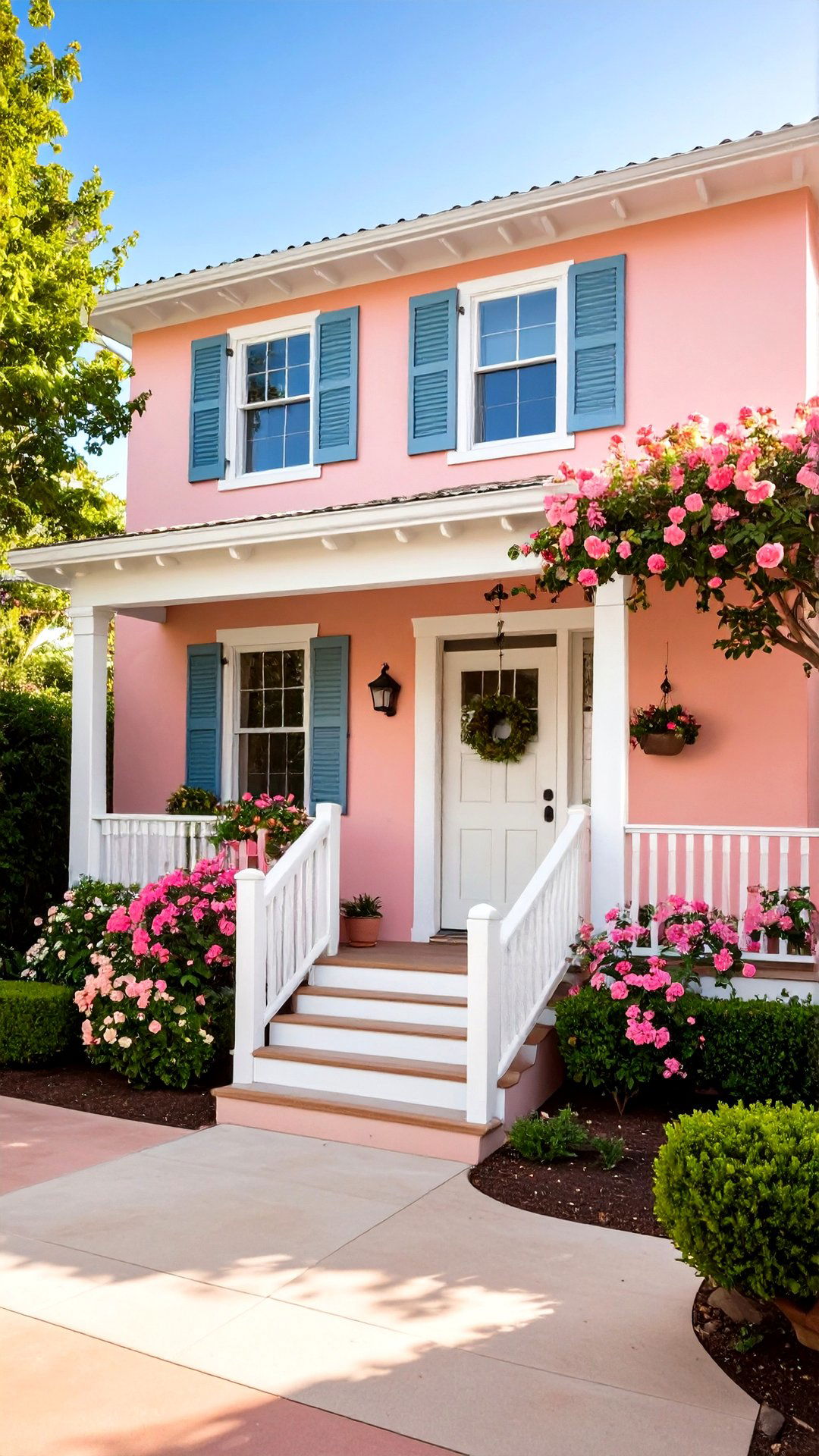 Ombre Limewash Brings Artistry to the Boho House Exterior - 25 boho house exterior ideas