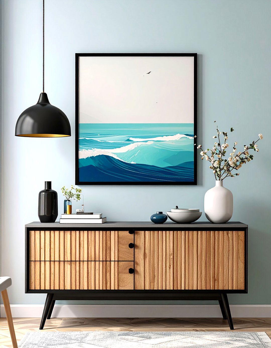One Statement Art Piece Replaces Gallery Wall Chaos - 25 minimalist dorm room ideas