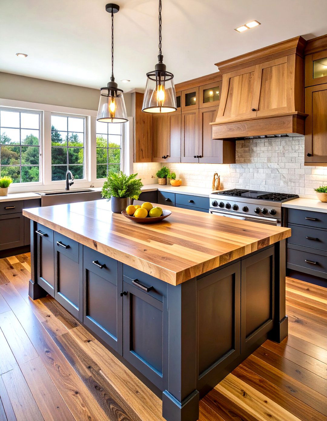 Opt for Butcher Block Countertops to Warm Surfaces - 25 farmhouse kitchen ideas
