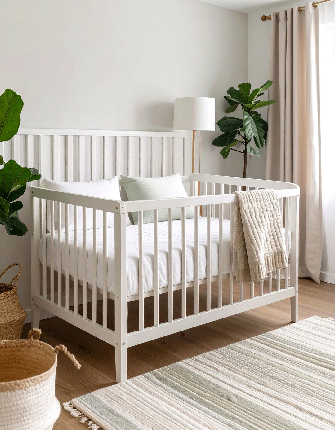 Organic Cotton Crib Bedding - 25 neutral nursery ideas