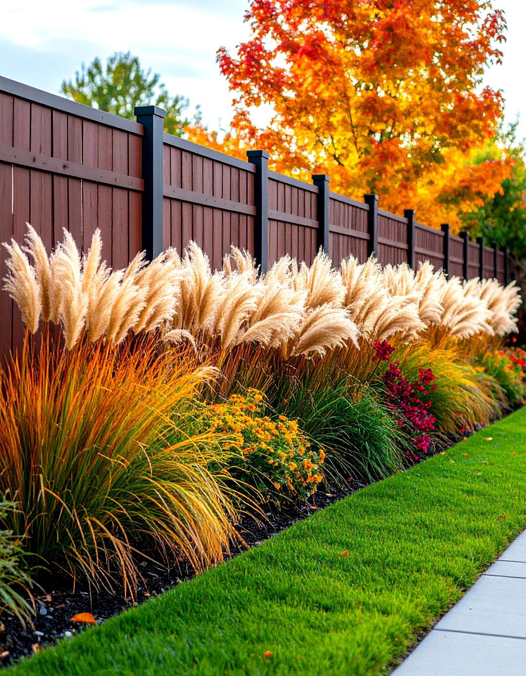 Ornamental Grass Privacy Screen - 25 outdoor privacy screen ideas