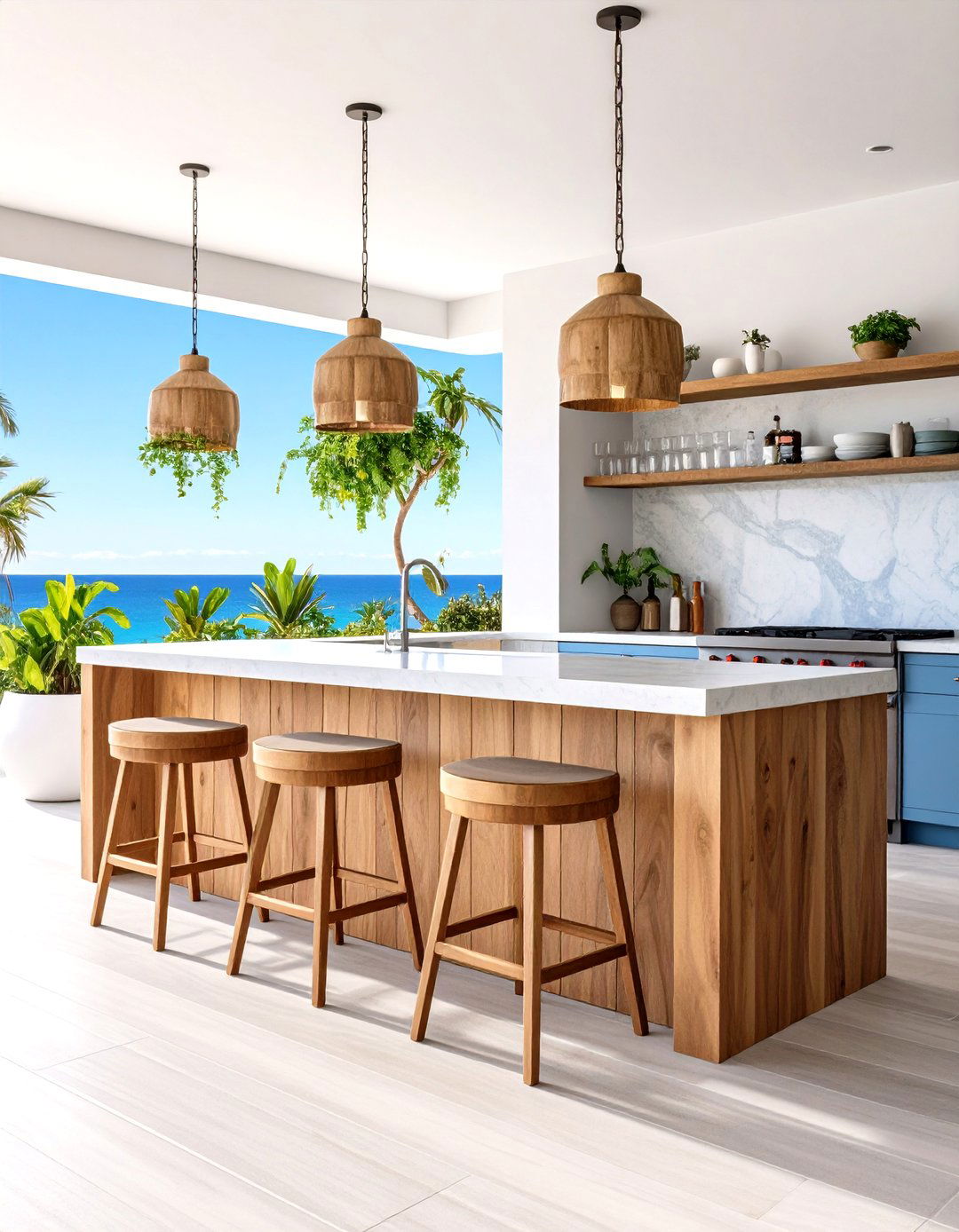 Outdoor Bar with Stools Living Space - 25 outdoor living space ideas