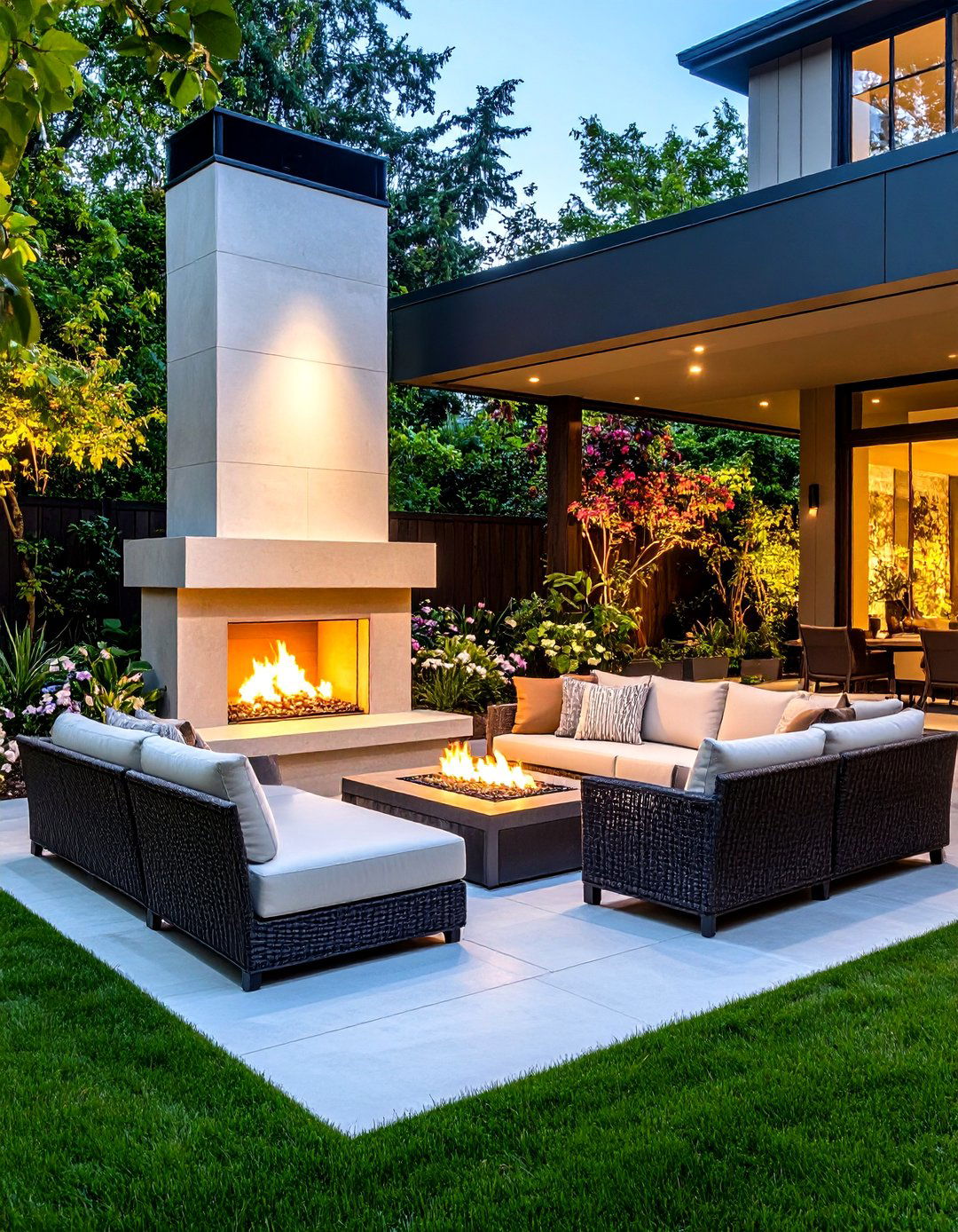 Outdoor Fireplace That Extends Patio Season - 25 fireplace ideas