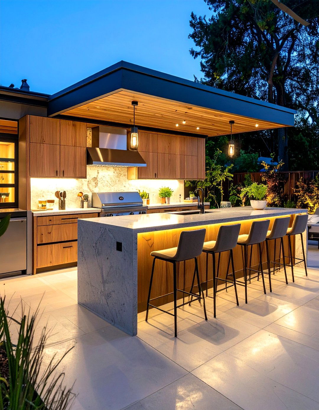 Outdoor Kitchen Bars with Beverage Drawers - 25 outdoor kitchen designs