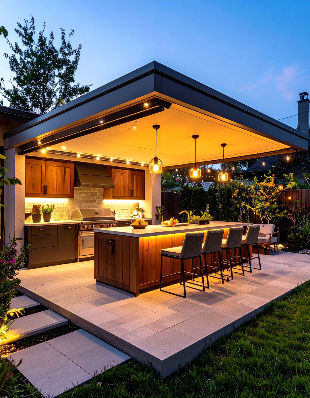 Outdoor Kitchen Island With Hidden Cold Storage - 25 outdoor kitchen island ideas