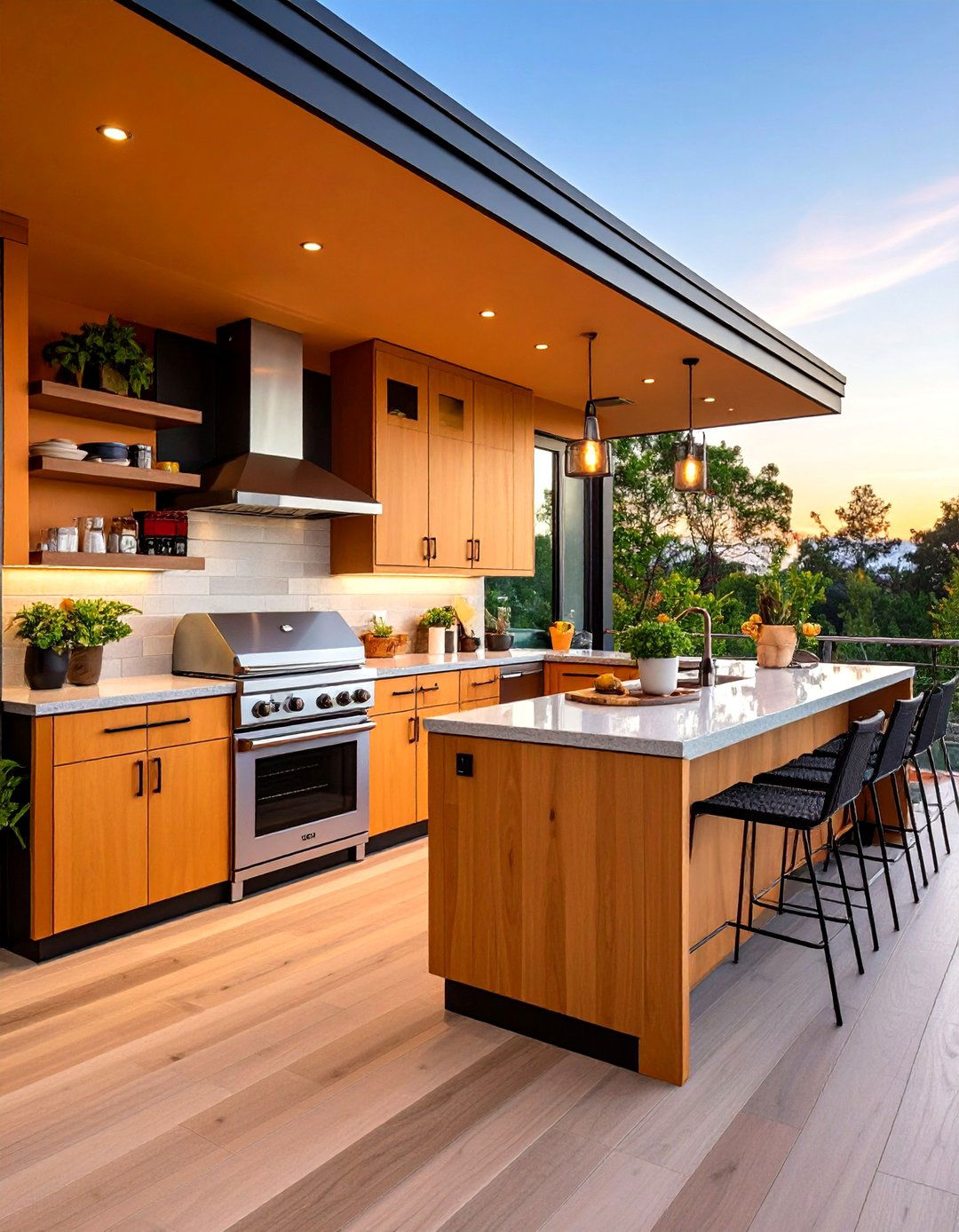 Outdoor Kitchens with Integrated Refrigeration and Storage - 25 outdoor kitchen designs