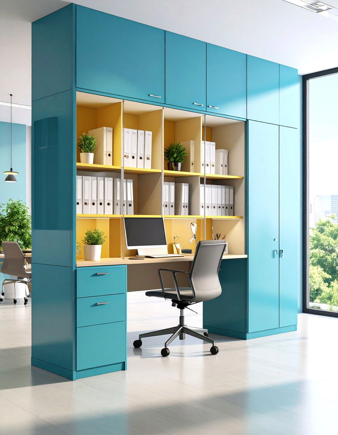 Over the Door Organizer Adds Vertical Pockets - 25 office storage ideas
