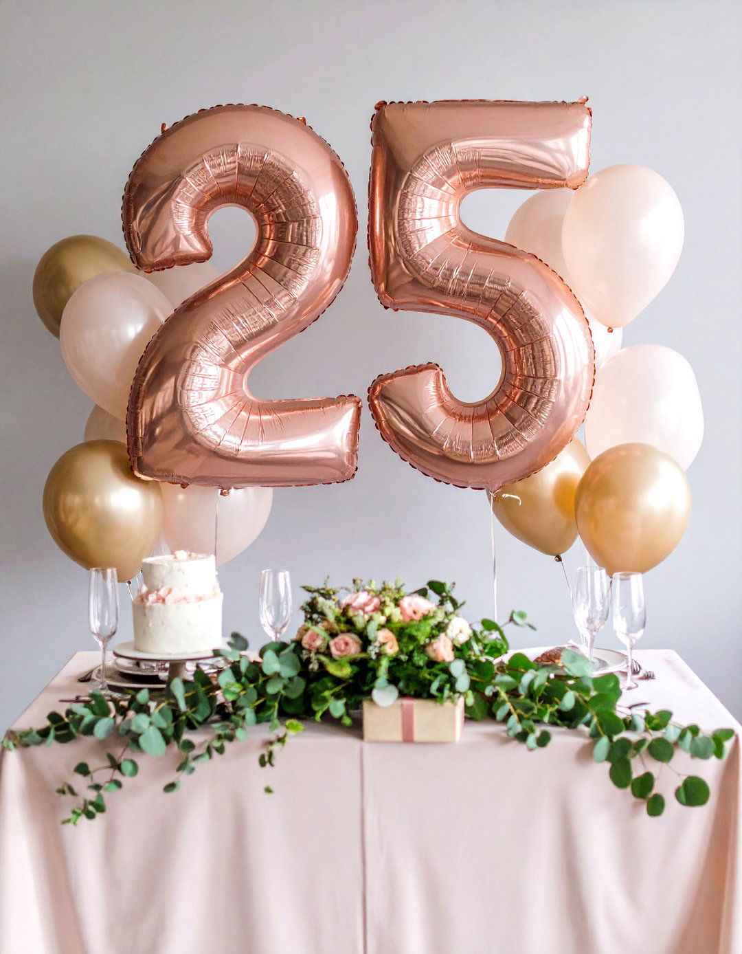 Oversized Number Balloons - 25 party decoration ideas
