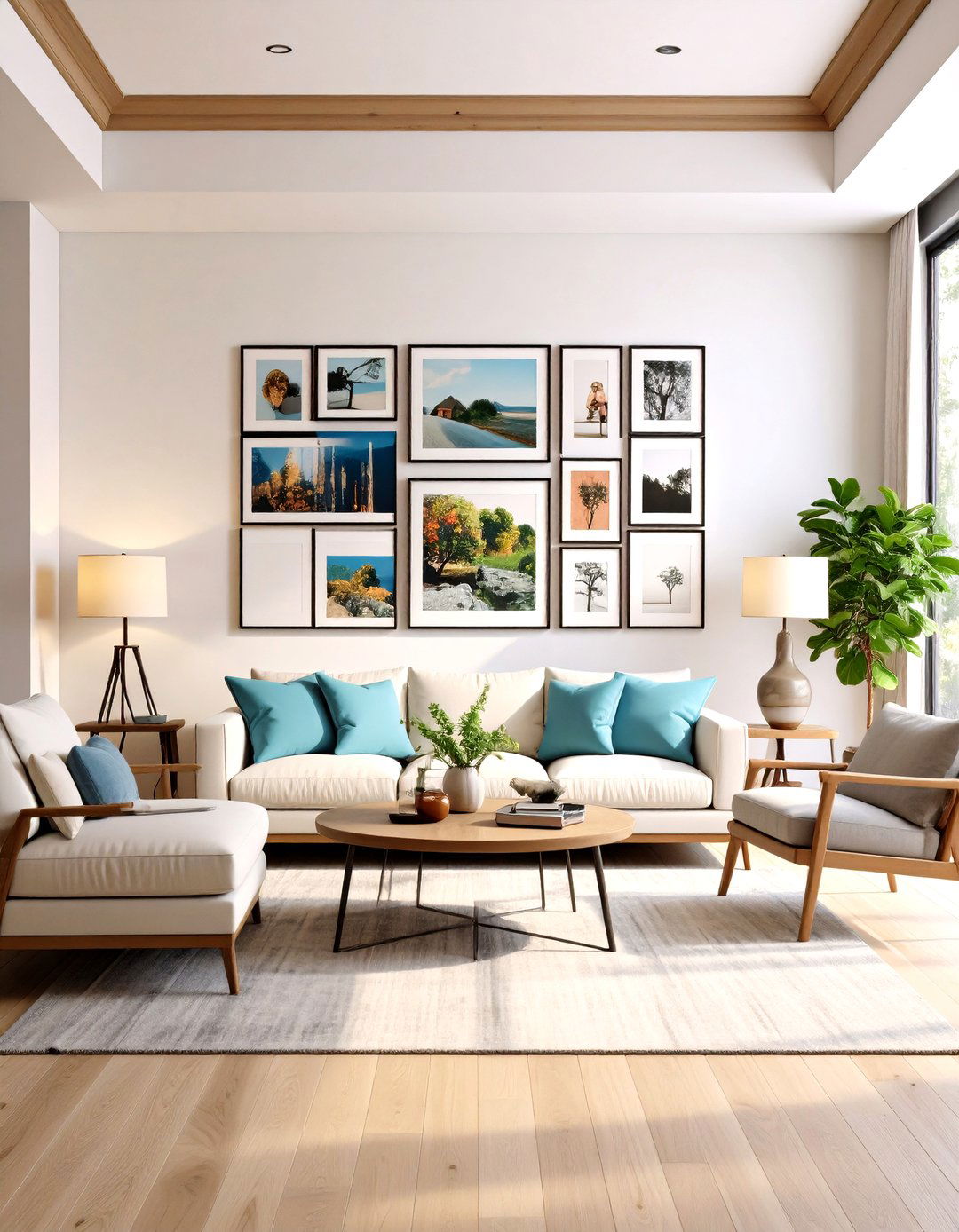 Oversized Statement Family Picture Wall - 25 family picture wall ideas