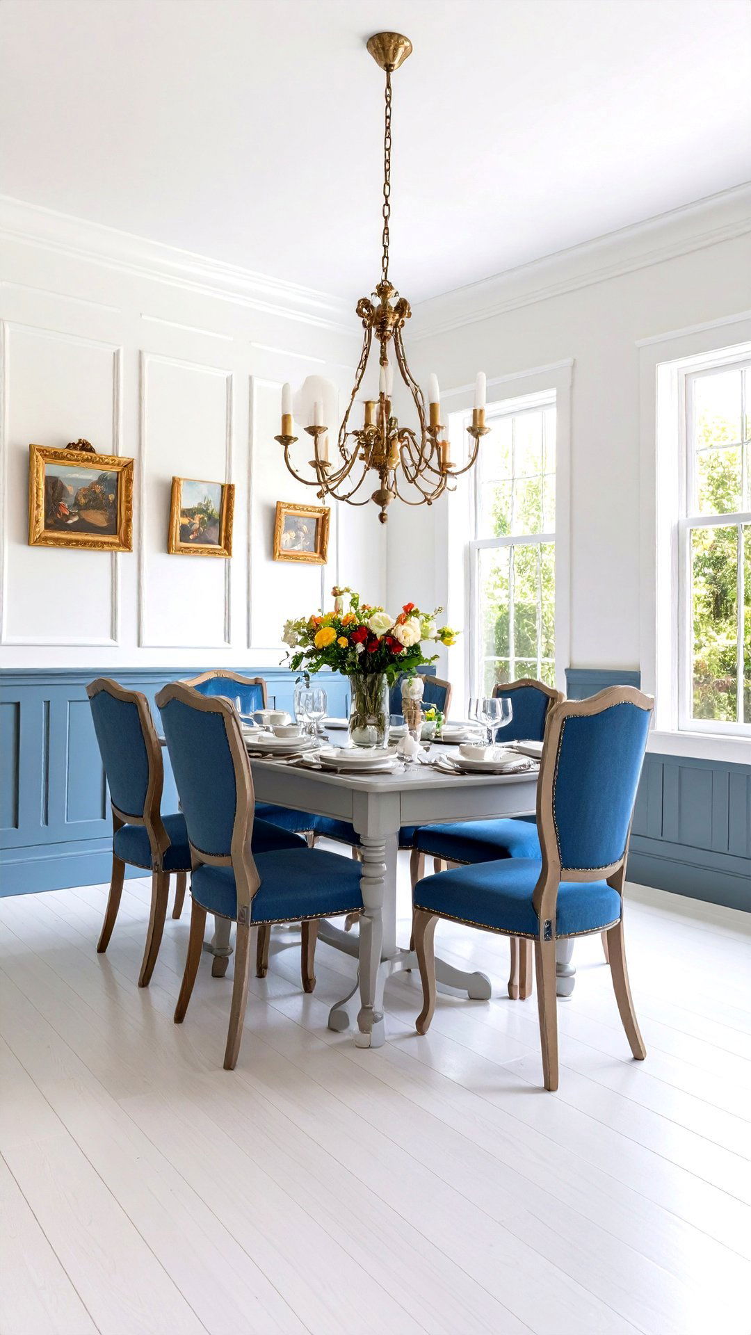 Painted Beadboard Wainscoting Warms a Cottage Dining Room Shell - 25 cottage dining room ideas