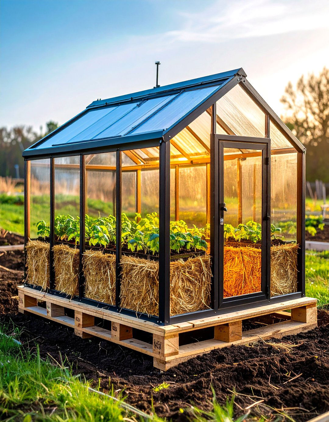 Pallet Cold Frame for Seedlings - 25 pallet garden ideas