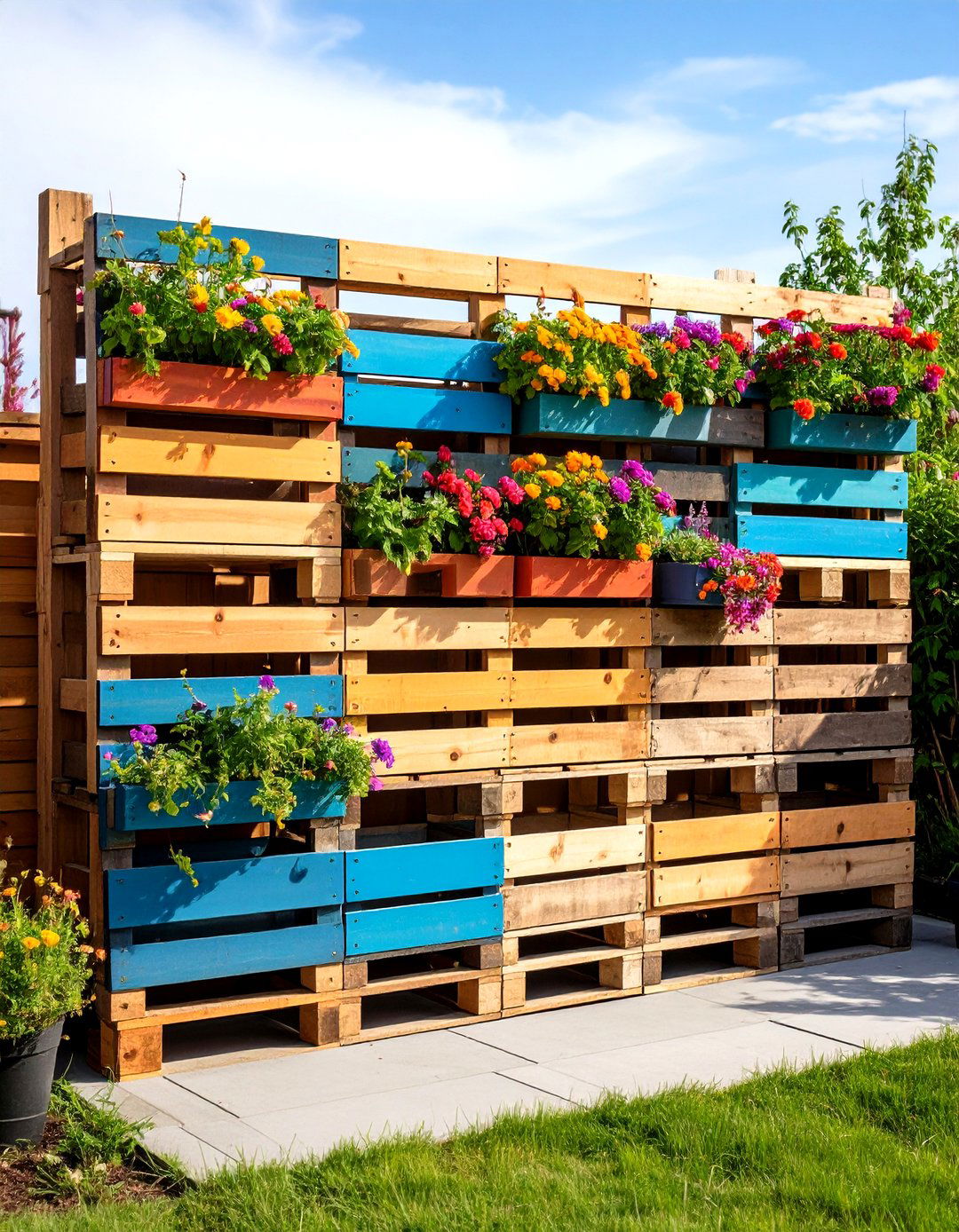 Pallet Privacy Wall Screen - 25 outdoor privacy screen ideas